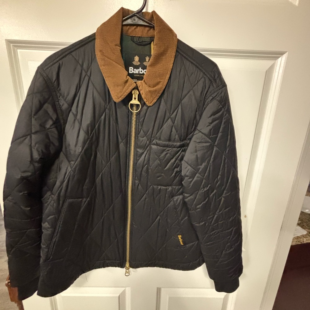 Barbour Green and Tan Jacket